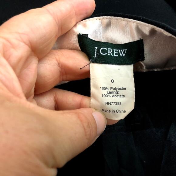 J. Crew 0 Womens Black Ruffle Bubble Mini Skirt - Picture 4 of 4